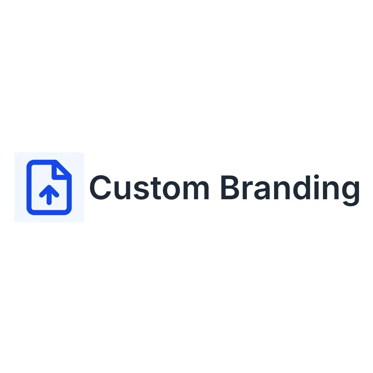 Upload-side med tilpasset branding