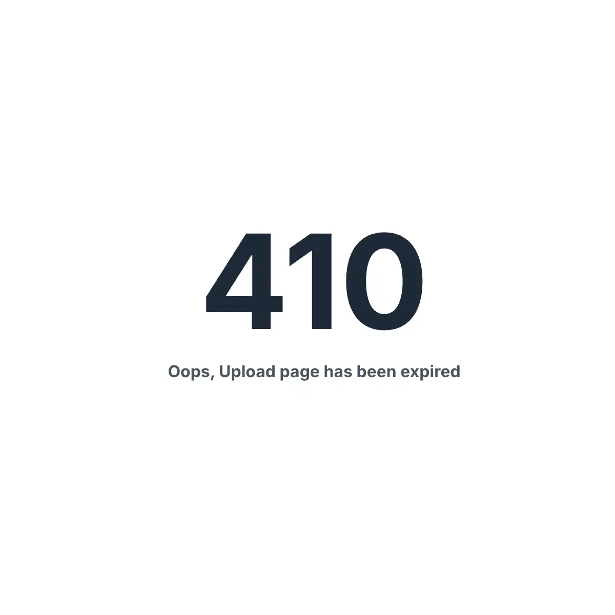 Funktion til udløbet upload-side